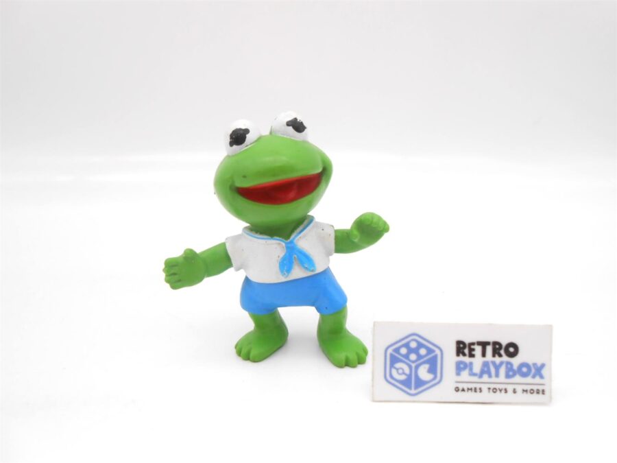 Vintage Kermit Frosch Muppet Baby HA! von 1986 Größe 5,5cm Figur Retro