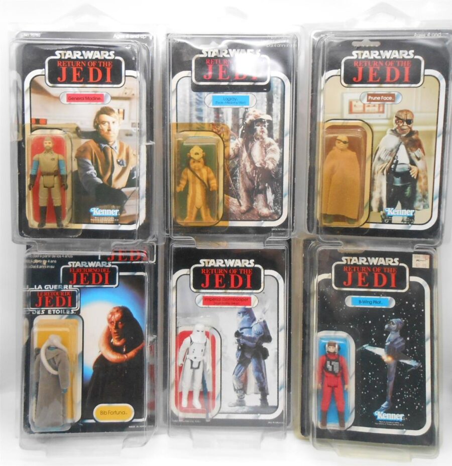 Vintage Star Wars 80er Jahre Sammlung 58 Figuren + Snowspeeder + Zubehör