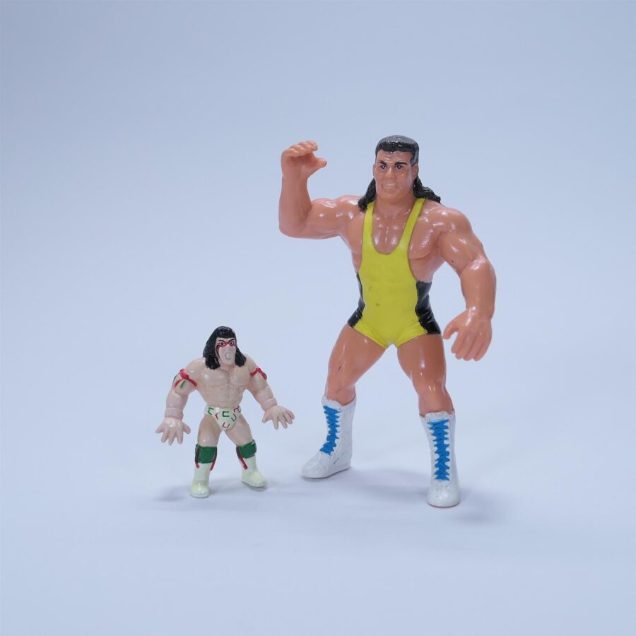 WCW Galoob SCOTT STEINER + mini Figur Wrestling Actionfigur Retro 1990