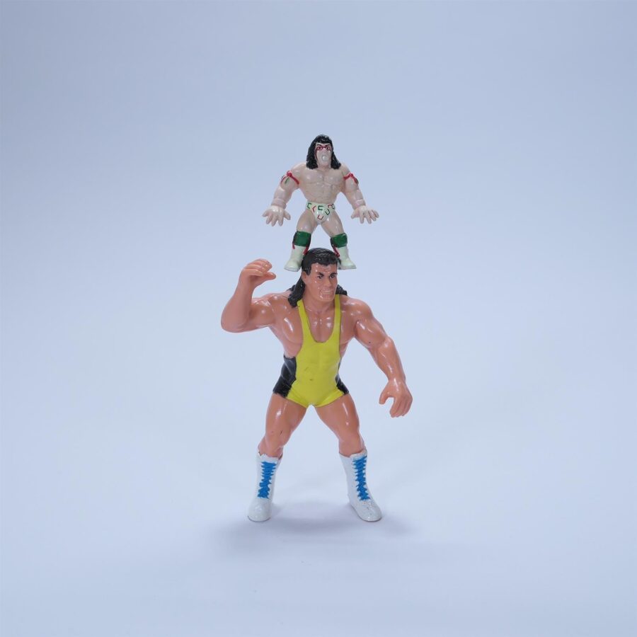 WCW Galoob SCOTT STEINER + mini Figur Wrestling Actionfigur Retro 1990