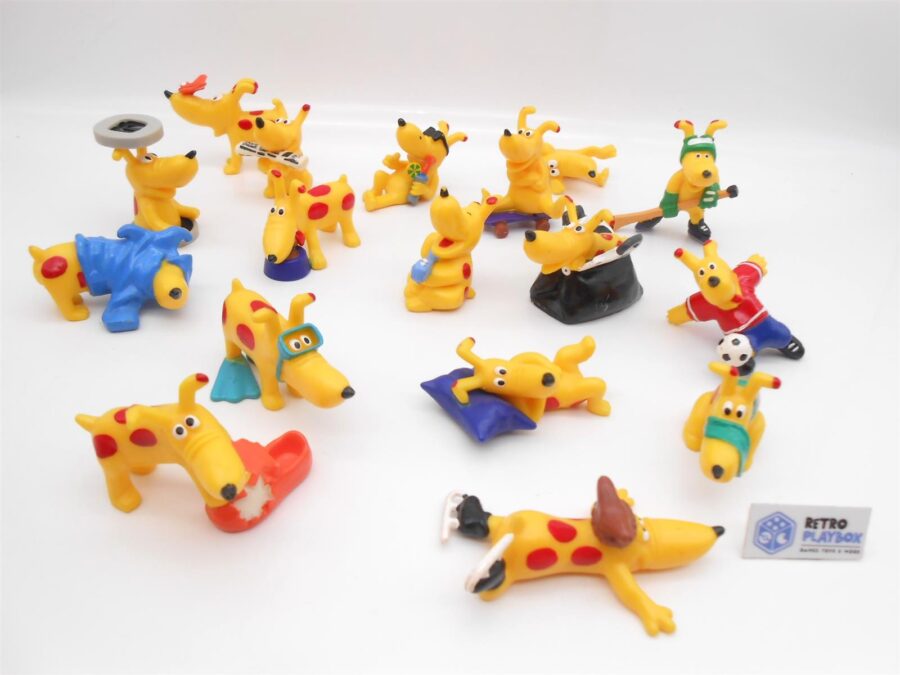 Werbefiguren C&A - Hund "Schnuppi" - 17 Stück ca 6 cm
