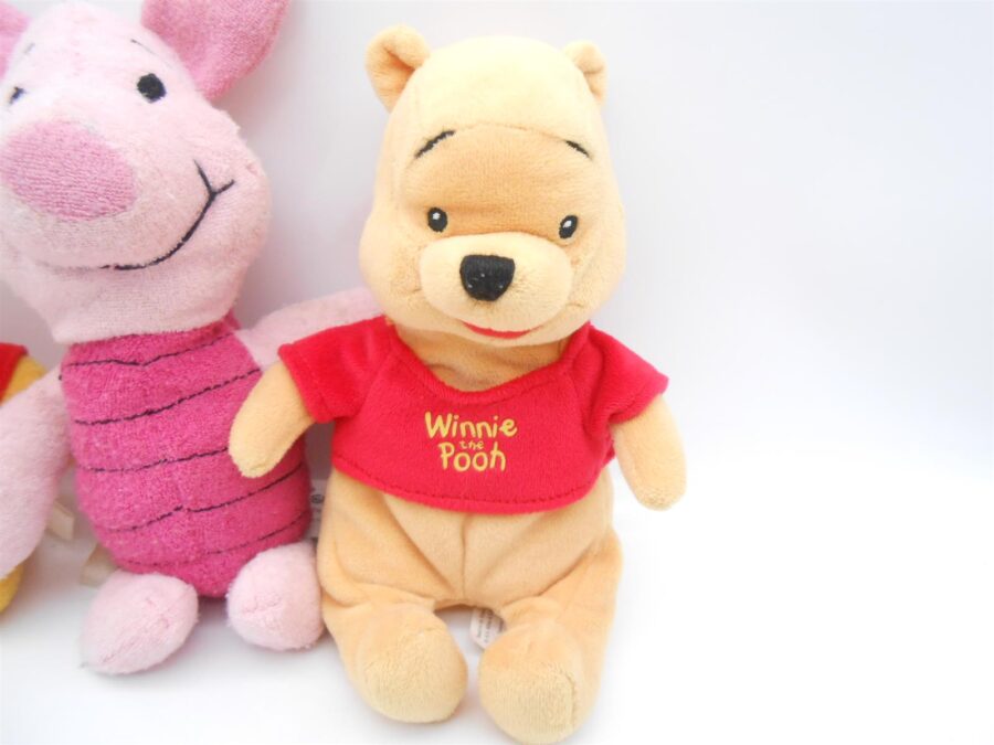 Winni Pooh Plüsch 2x mit Ferkel Kuscheltier Disney 16cm