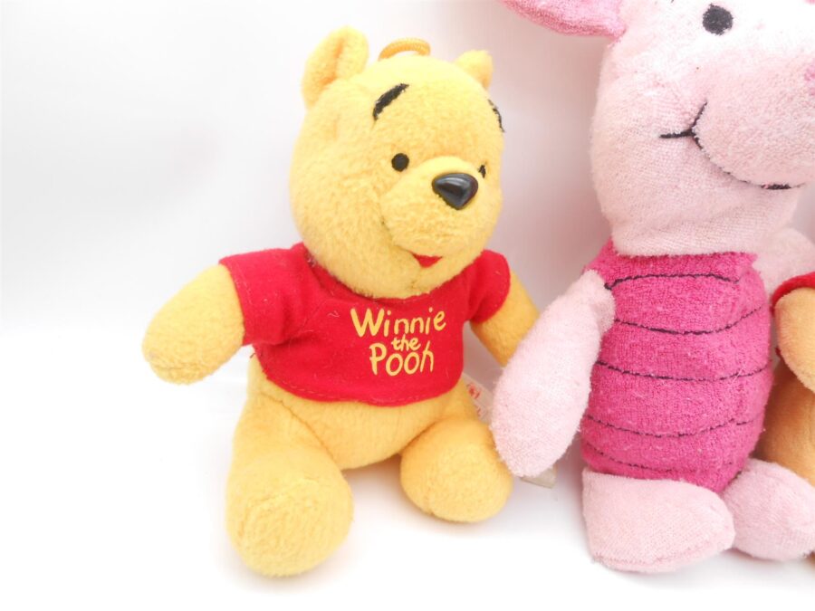 Winni Pooh Plüsch 2x mit Ferkel Kuscheltier Disney 16cm