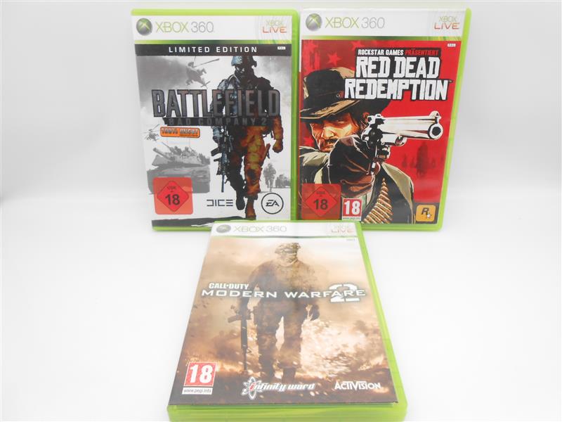 Xbox 360 Call of Duty + Battlefield + Red Dead Redemption Bundle