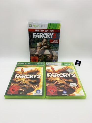 Xbox 360 FarCry 2 / FarCry 2 Classics / FarCry 3 / Bundle Zustand Gut
