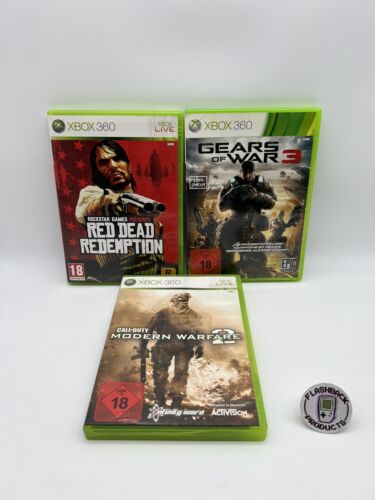 Xbox 360 Red Dead Redemption + Gears of War + Call of Duty Zustand: Gut
