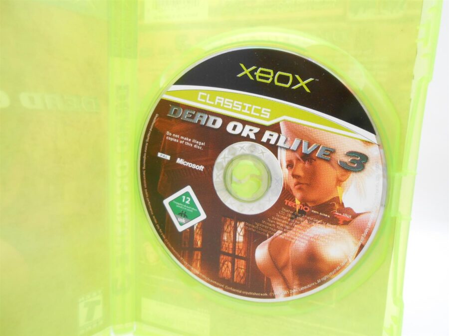 Xbox Dead or Alive 3 Spiel Game Sammler