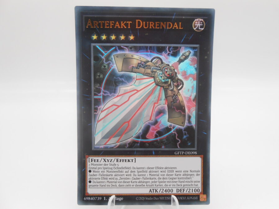 Yu-Gi-Oh! Artefakt Durendal, GFTP-DE098 Ultra Rare 1. Auflage Deutsch NM