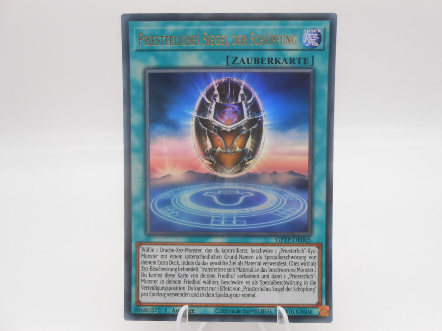 Yu-Gi-Oh! Priesterliches Siegel der Schöpfung GFTP-DE005 Rare Deutsch NM