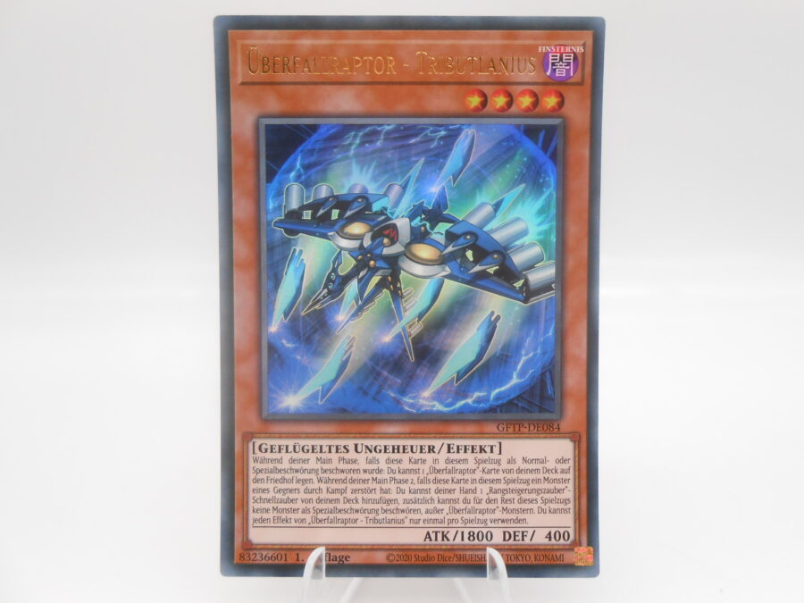 Yu-Gi-Oh! Überfallraptor - Tributlanius GFTP-DE084 Ultra Rare Deutsch NM