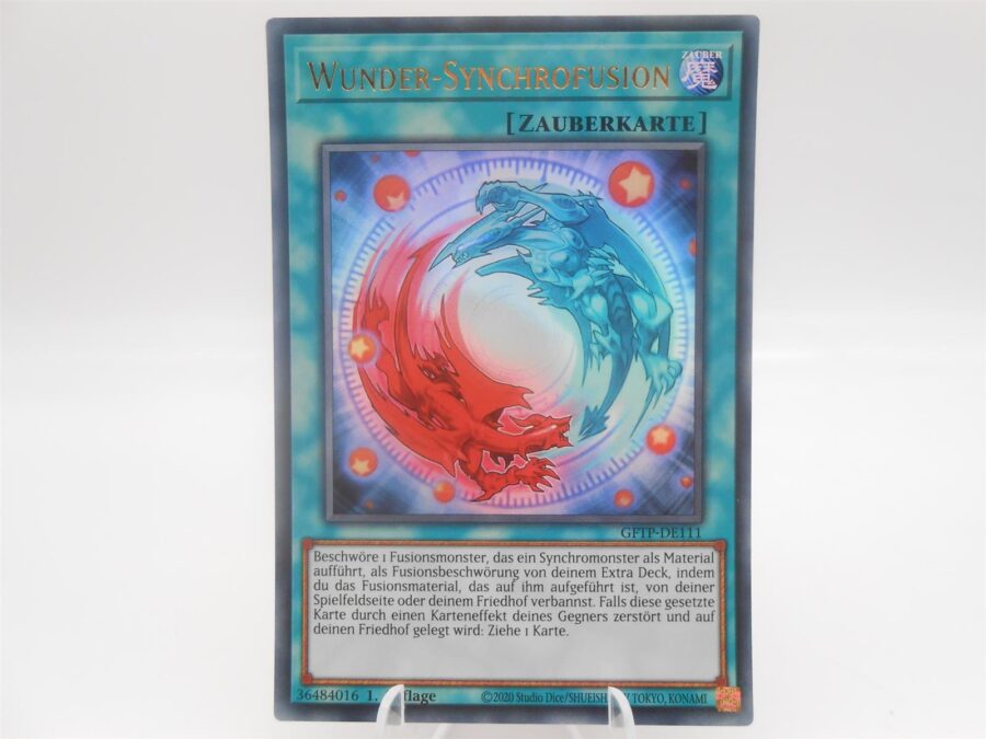 Yu-Gi-Oh! Wunder-Synchrofusion 1. Auflage Ultra Rare GFTP-DE111 Deutsch NM